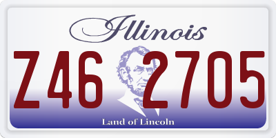 IL license plate Z462705