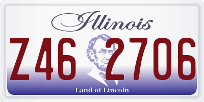 IL license plate Z462706
