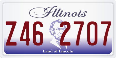 IL license plate Z462707
