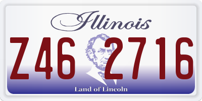 IL license plate Z462716