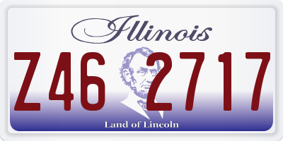 IL license plate Z462717