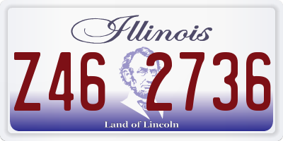 IL license plate Z462736
