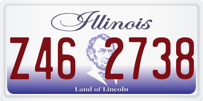 IL license plate Z462738