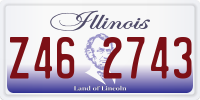 IL license plate Z462743