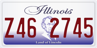 IL license plate Z462745