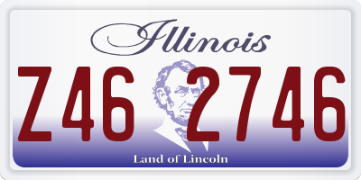 IL license plate Z462746