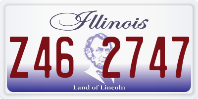 IL license plate Z462747