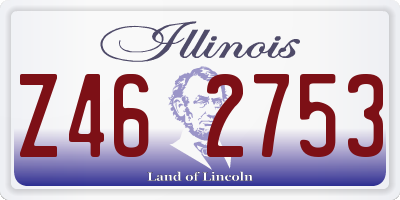 IL license plate Z462753