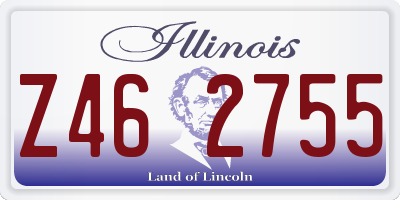 IL license plate Z462755