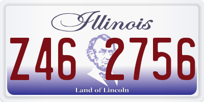 IL license plate Z462756