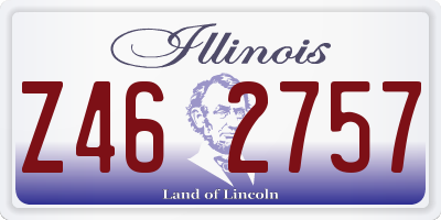 IL license plate Z462757