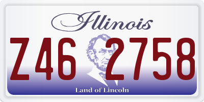 IL license plate Z462758