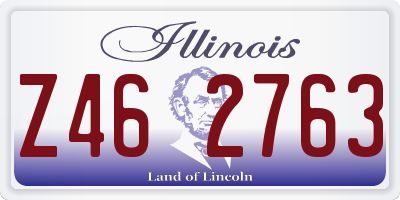 IL license plate Z462763