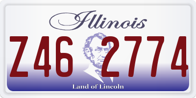 IL license plate Z462774