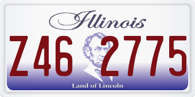 IL license plate Z462775