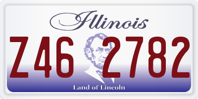 IL license plate Z462782