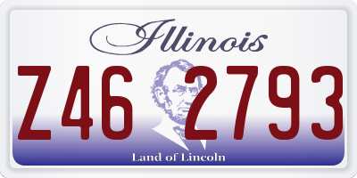 IL license plate Z462793