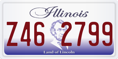 IL license plate Z462799