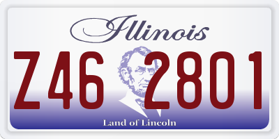 IL license plate Z462801
