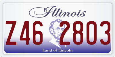 IL license plate Z462803