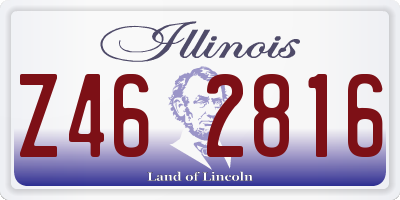 IL license plate Z462816