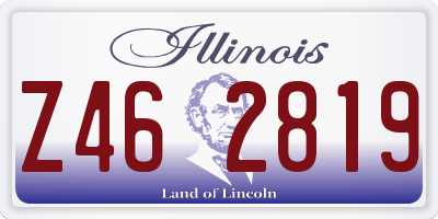 IL license plate Z462819