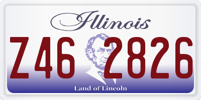 IL license plate Z462826
