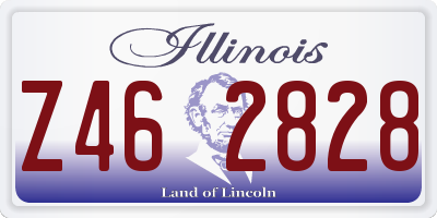 IL license plate Z462828