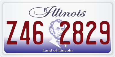 IL license plate Z462829