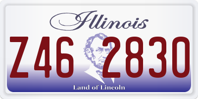 IL license plate Z462830