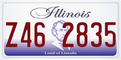 IL license plate Z462835