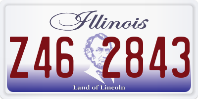 IL license plate Z462843