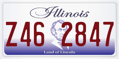 IL license plate Z462847
