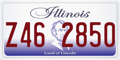 IL license plate Z462850