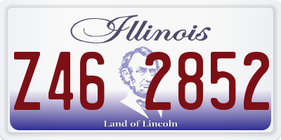 IL license plate Z462852