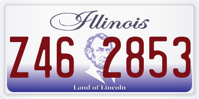 IL license plate Z462853