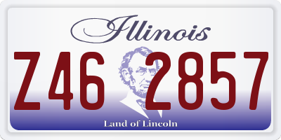 IL license plate Z462857