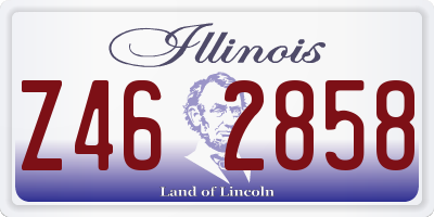 IL license plate Z462858