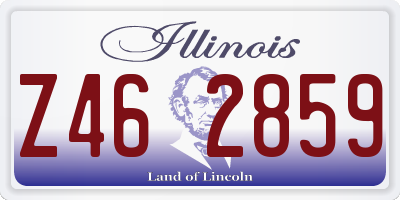 IL license plate Z462859