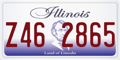 IL license plate Z462865