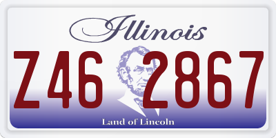 IL license plate Z462867