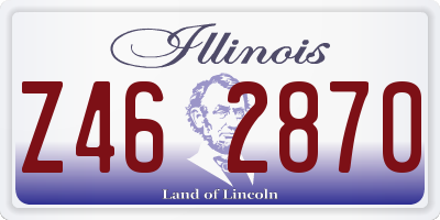 IL license plate Z462870