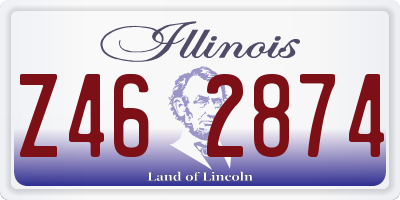 IL license plate Z462874