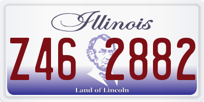 IL license plate Z462882