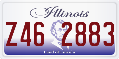 IL license plate Z462883