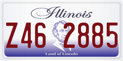 IL license plate Z462885