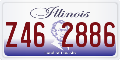 IL license plate Z462886