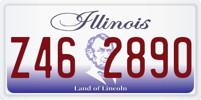 IL license plate Z462890