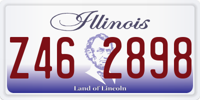 IL license plate Z462898