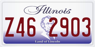 IL license plate Z462903